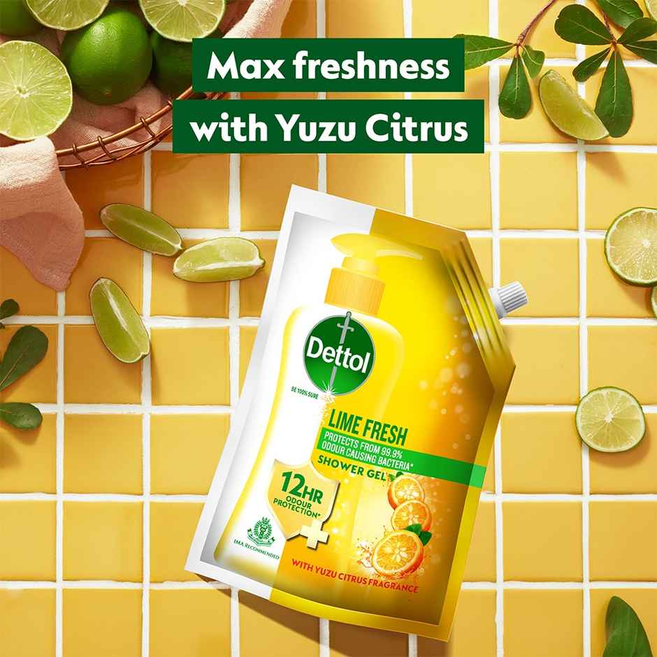 Dettol Body Wash and shower Gel,Lime Fresh Refill