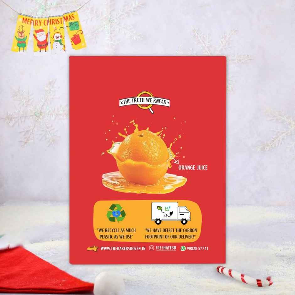 The Baker's Dozen Handmade Fresh Orange Cake |Eggless Cake | Tea Cake | Made with Fresh Orange Juice