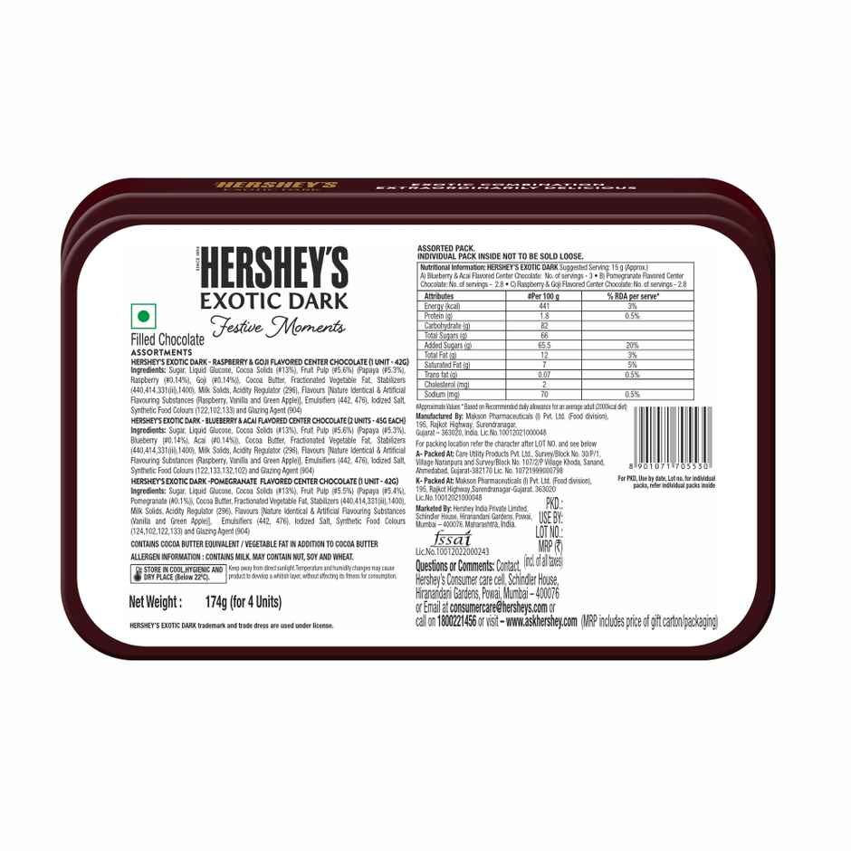 Hershey's Exotic Dark Gift Pack Combo