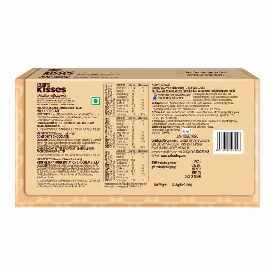 Hershey's Kisses Moments Chocolate | Perfect For Gifting & Sharing | Hershey's