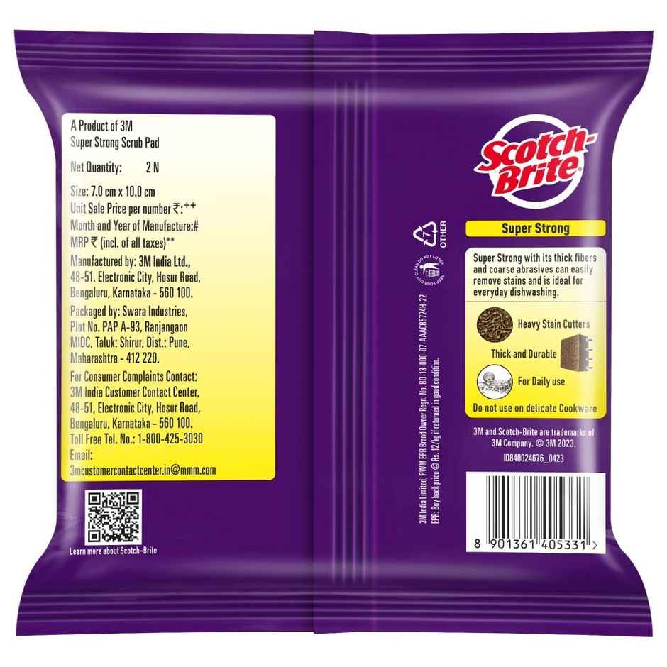 Scotch-Brite Super Strong Scrub - Pack of 2