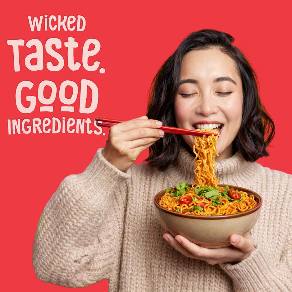 WickedGud Whole Wheat Curry Noodles | No Maida | No Palm Oil | Source of Protein