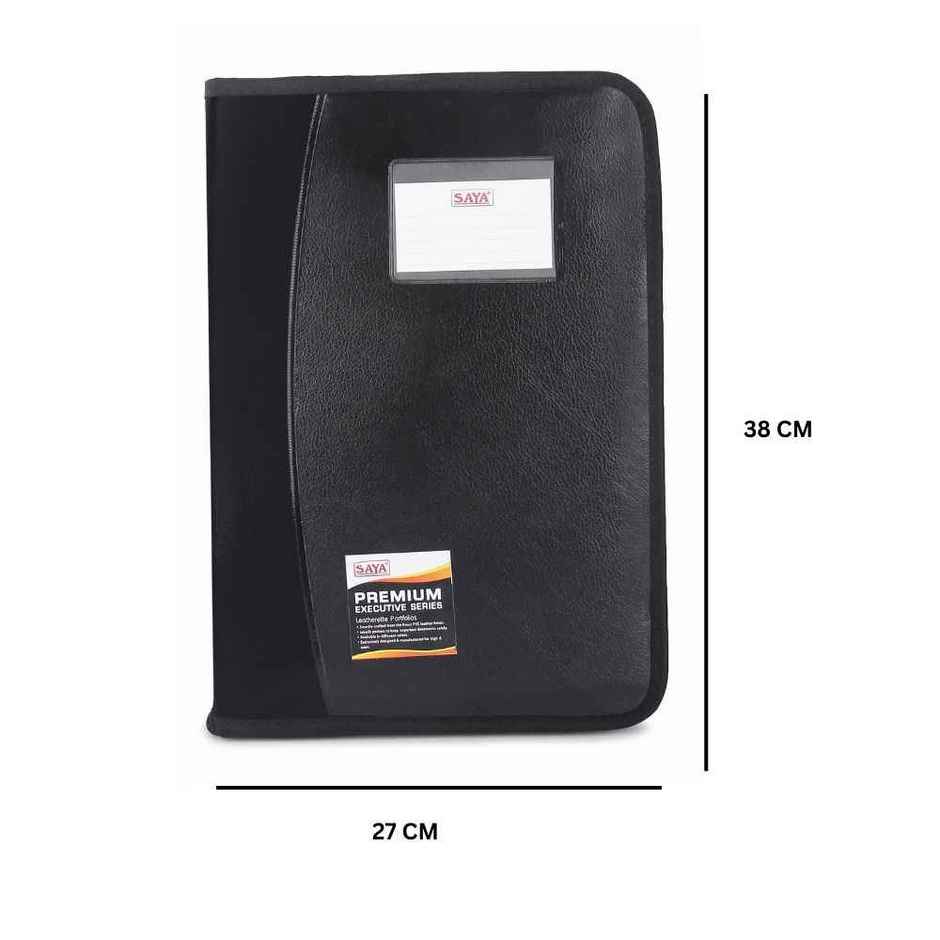 Saya Executive Portfolio Folder | 10-Pocket FS Document Organizer for Office & Business