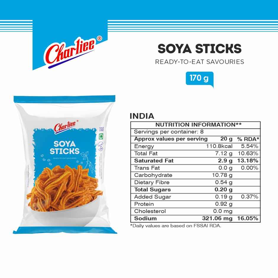 Charliee Soya Sticks | Crunchy Snack Sticks
