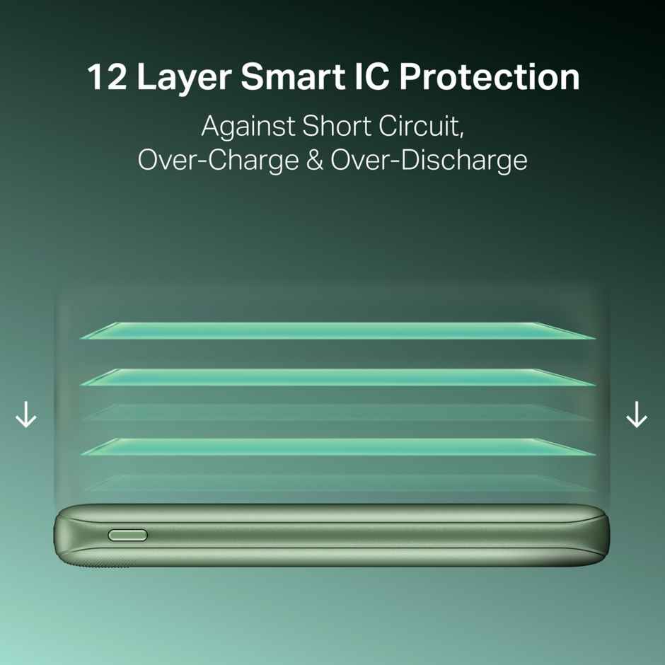 boAt EnergyShroom PB300 Activ Powerbank | Mint Green