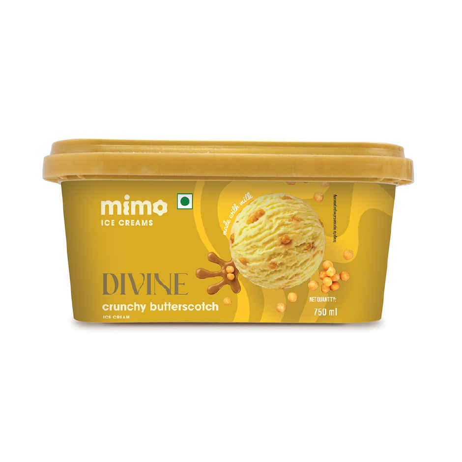 Mimo Crunchy Butterscotch Divine Ice Cream Tub