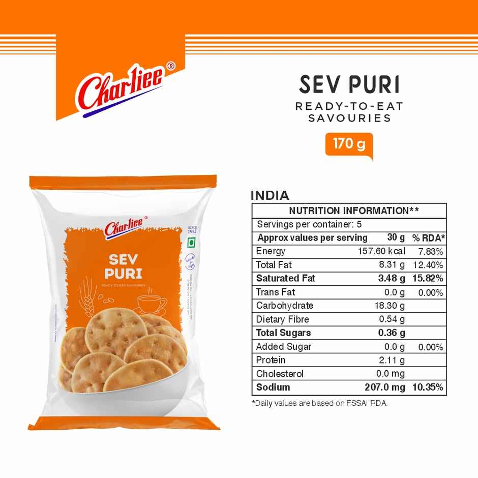 Charliee Sev Puri | Crunchy Snack Mix