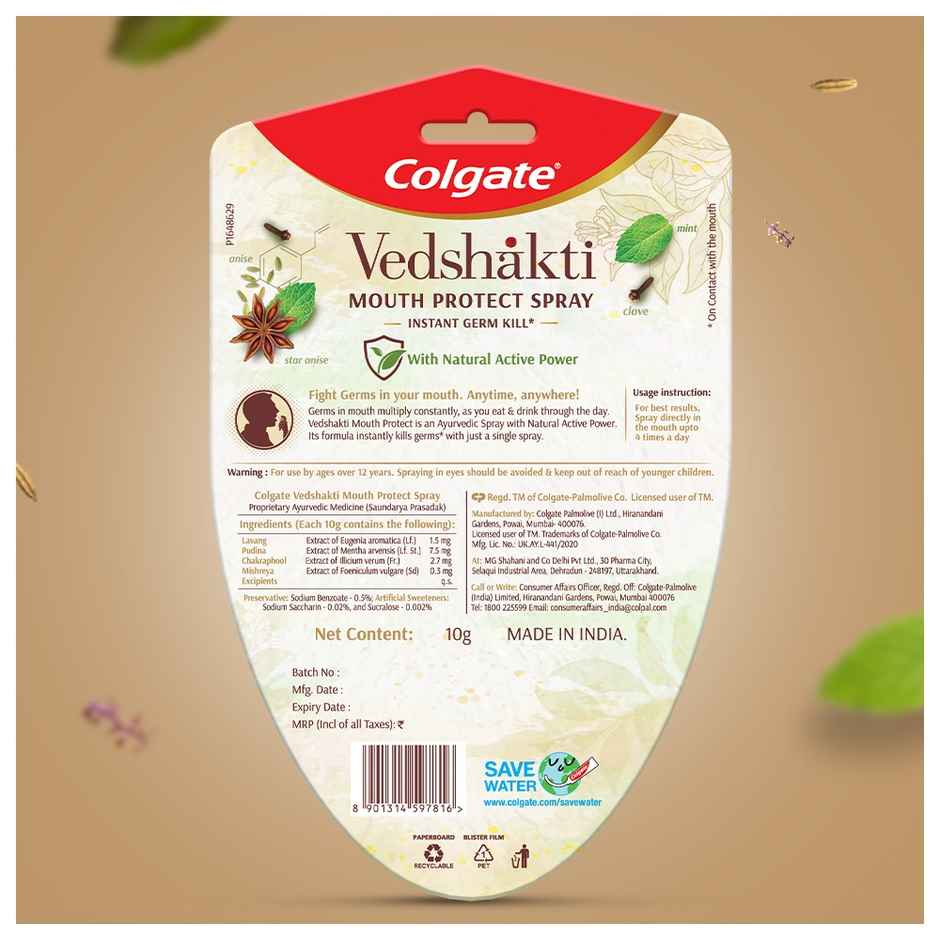 Colgate Vedshakti Mouth Protect Spray