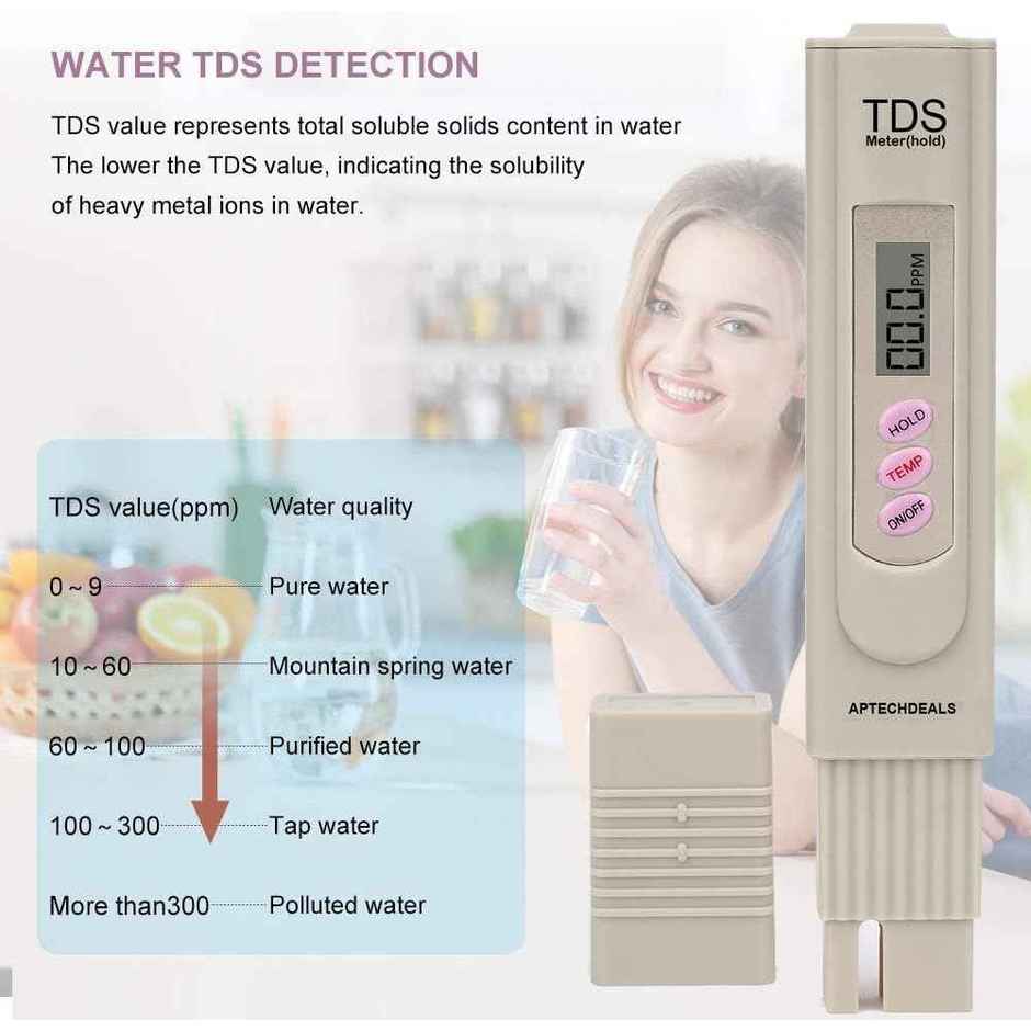 Aptechdeals Tds Meter/Digital Tds Meter With Temperature