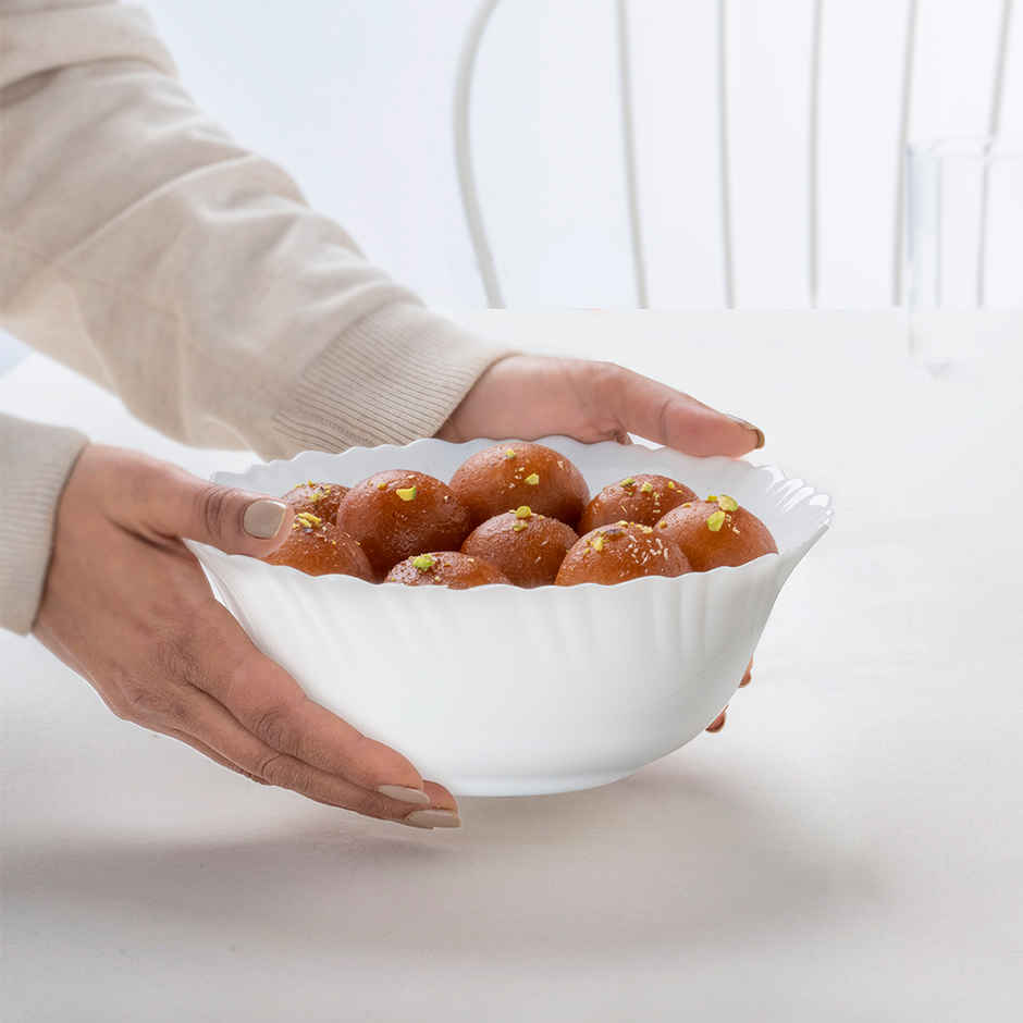 Larah By Borosil Opalware Serving Bowl | 1.24 L