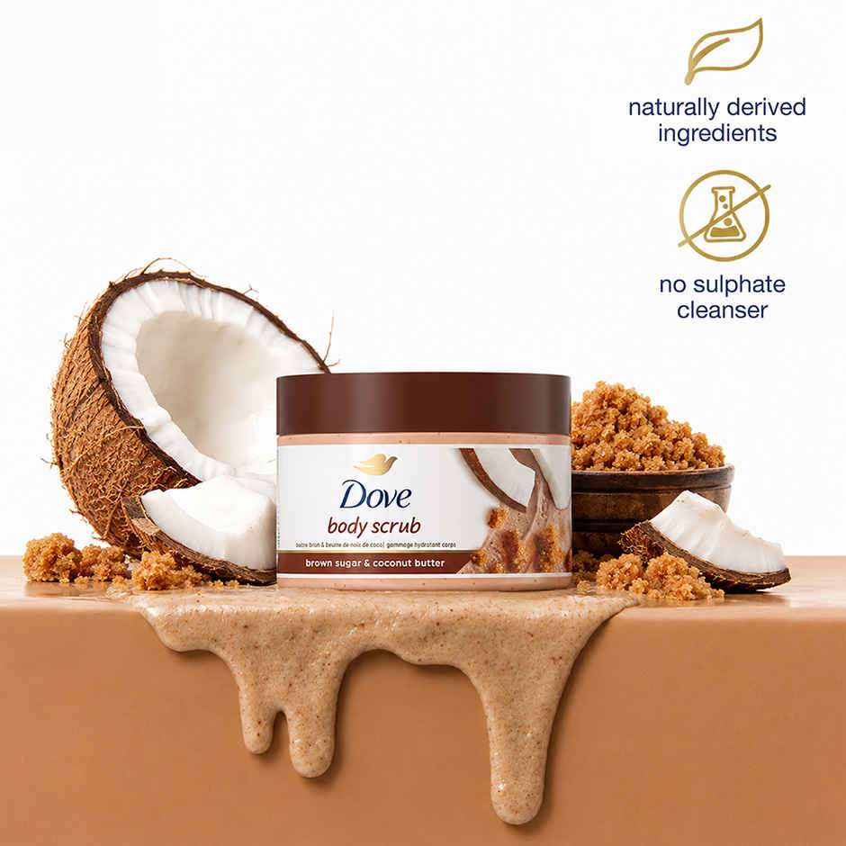 Dove Body Polish | Brown Sugar & Coconut Butter | For Dry Skin | Get Rejuvenated Skin