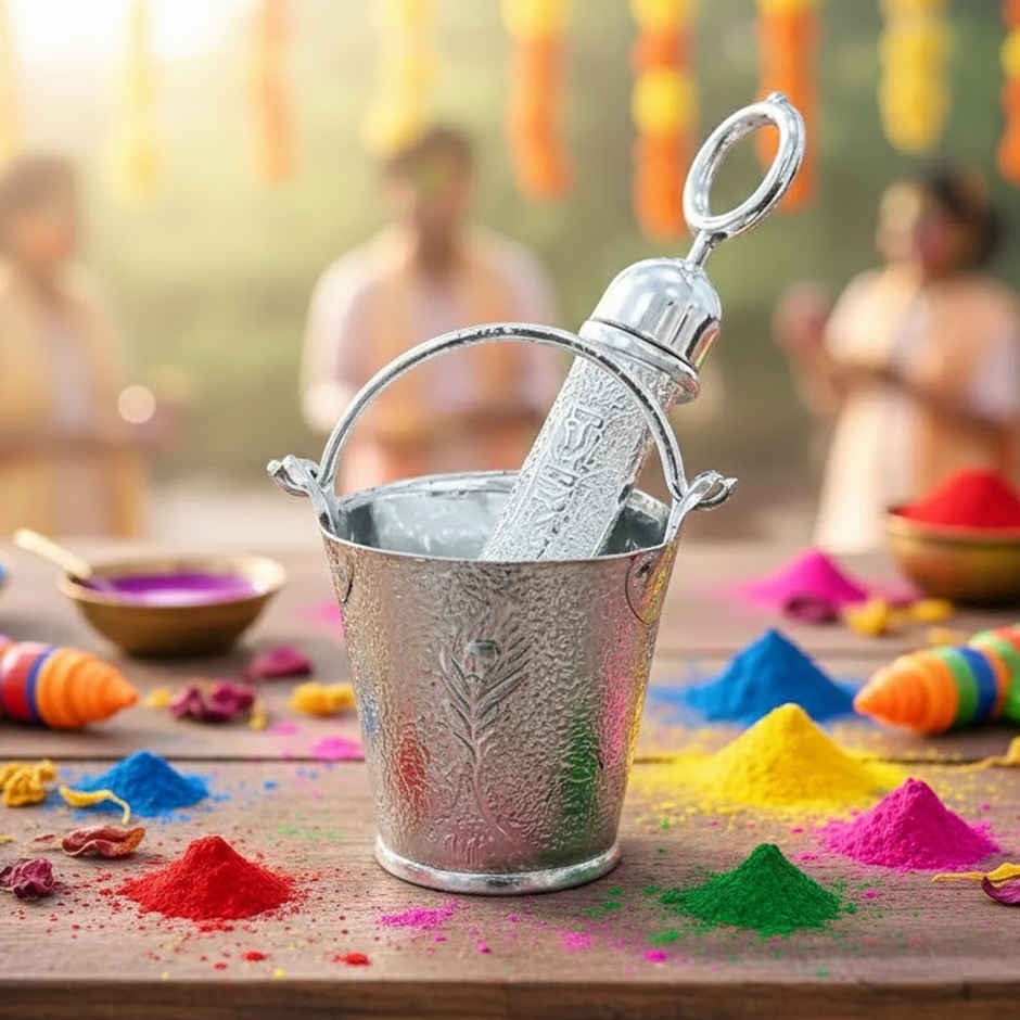 Ladoo Gopal Silver Holi Pichkari | Diacraft