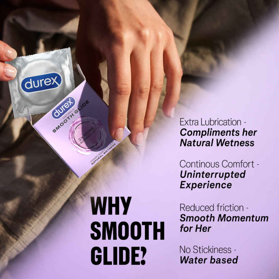 Durex Naturals Smooth Glide Condoms