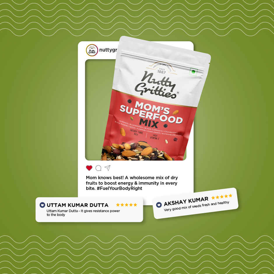 Nutty Gritties Mom's Trail Mix - High Protein, Omega-3, Energy Boost