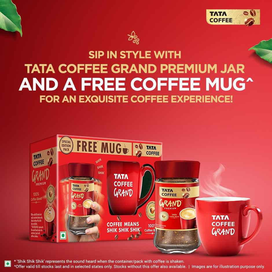 Tata Coffee Grand Premium, Special Edition Pack Jar With Mug