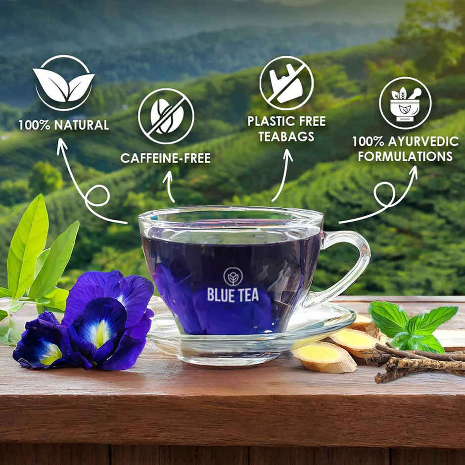 Blue Tea Belly Fat Herbal Tea | Zipper