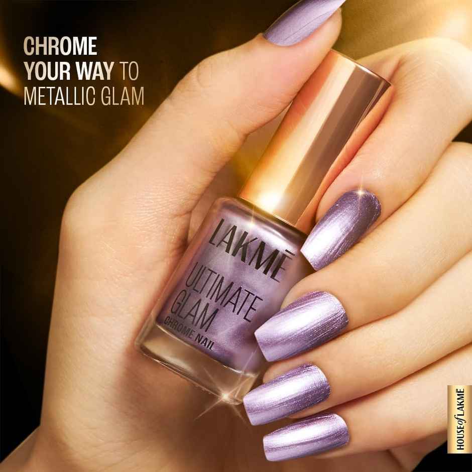 Lakme Ultimate Glam Chrome Nail - Magenta