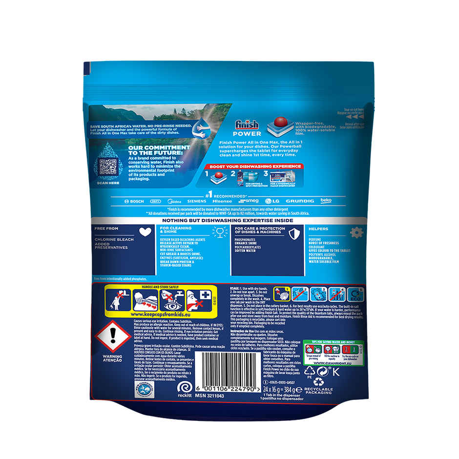 Finish All In 1 Dishwasher Tablets