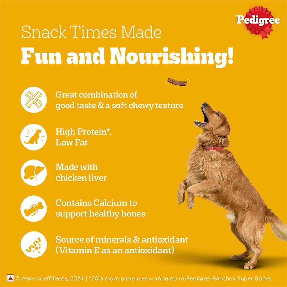Pedigree Adult Tasty Jerky Grilled Liver Flavour Dog Treat