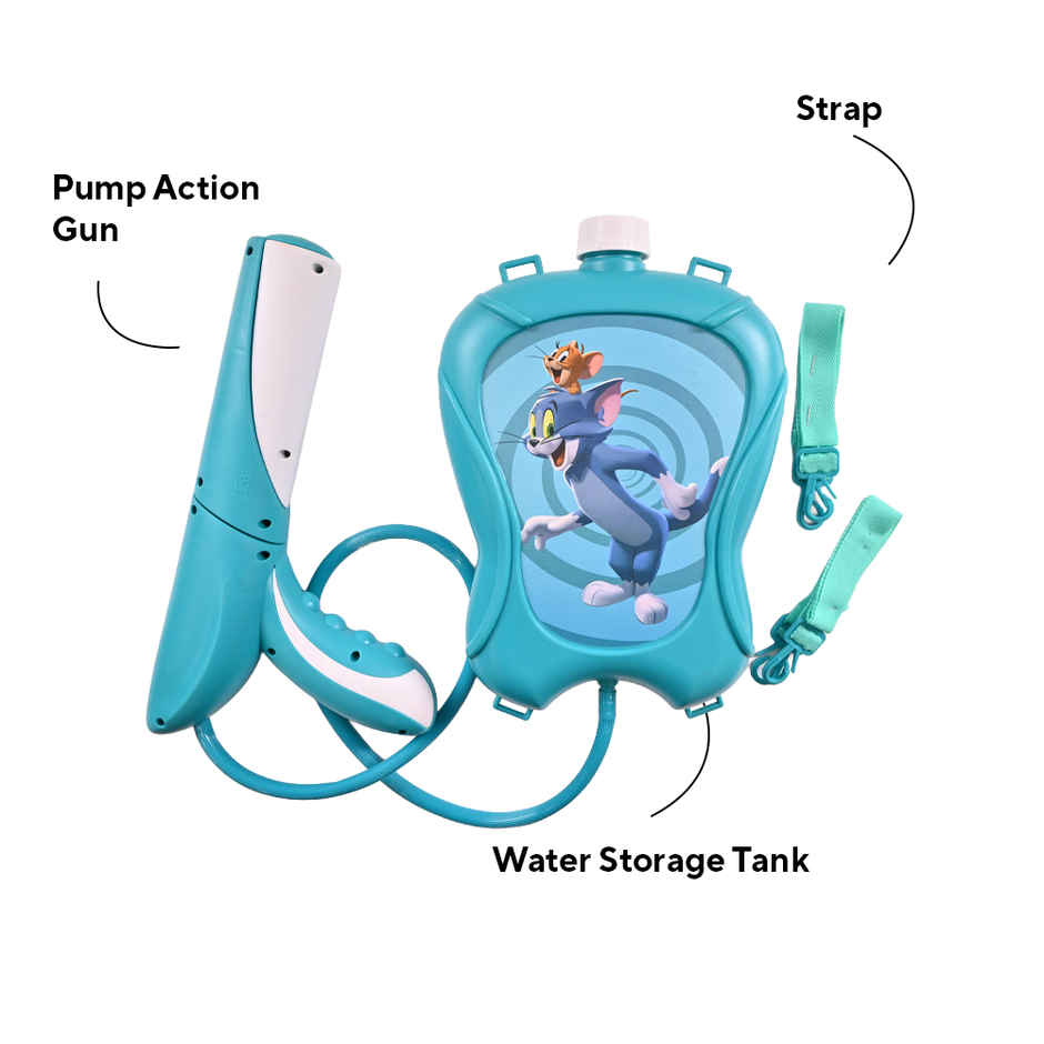 Tom and Jerry Holi Water Tank Pichkari | 2 L | Tomuncle