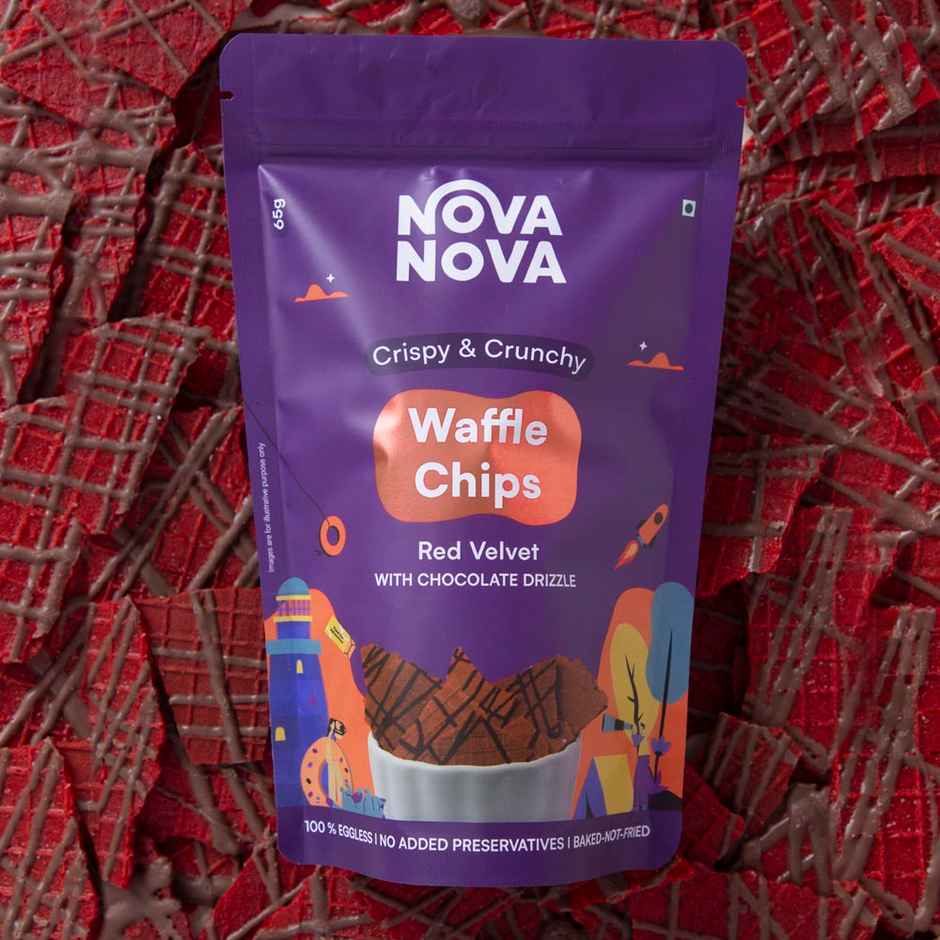 Nova Nova Waffle Chips- Red Velvet with Choco Drizzle