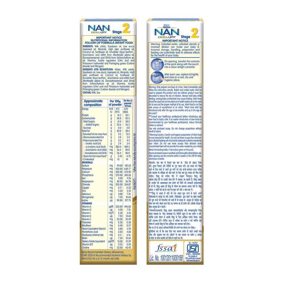Nestle Nan Excellapro Stage 2 Follow-Up Formula 6+ Months Combo