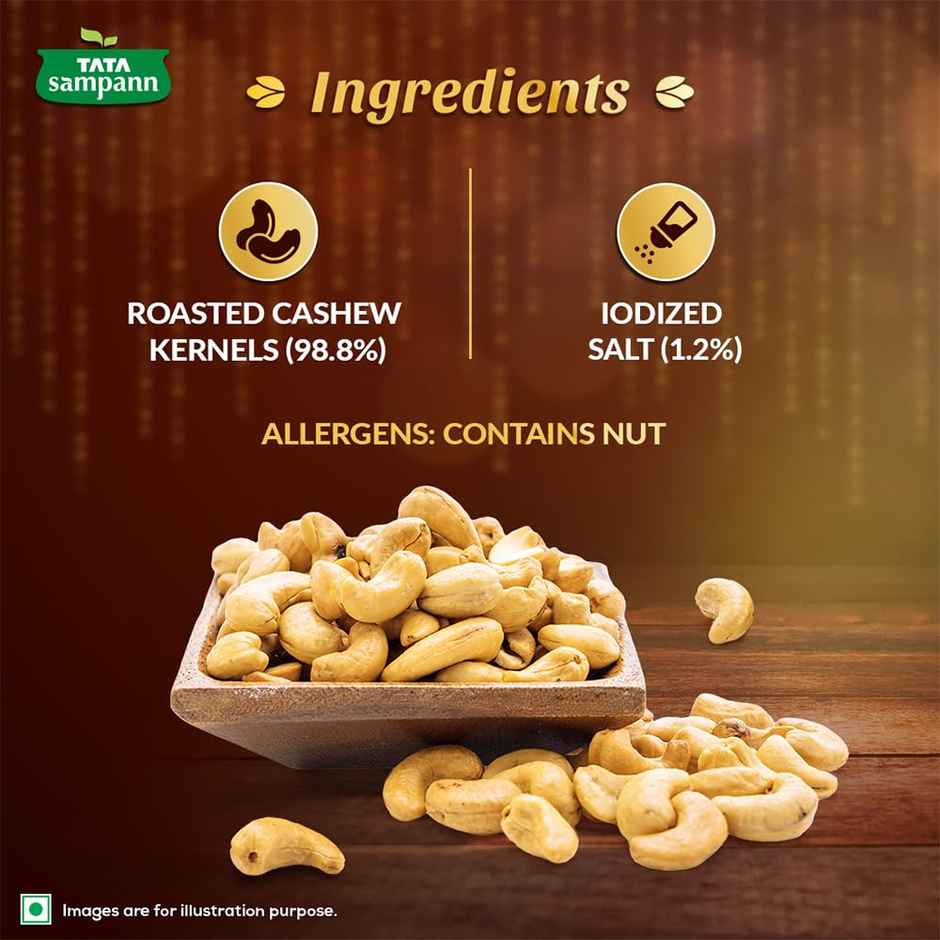 Tata Sampann Classic Salted & Roasted Cashews