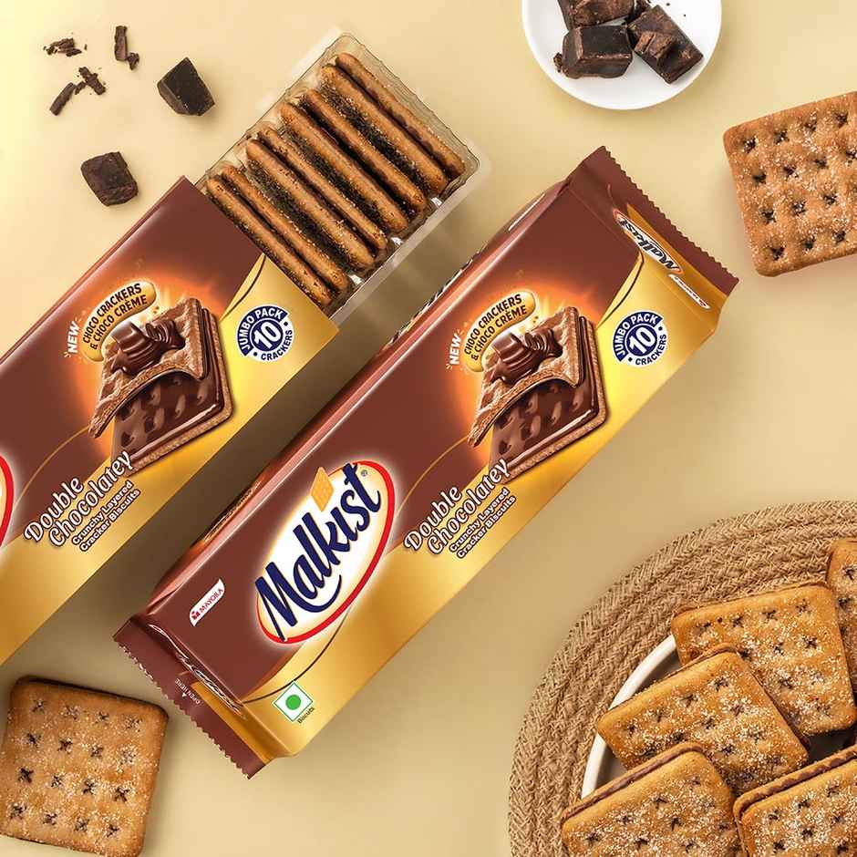 Malkist Double Chocolatey Crunchy Layered Crackers