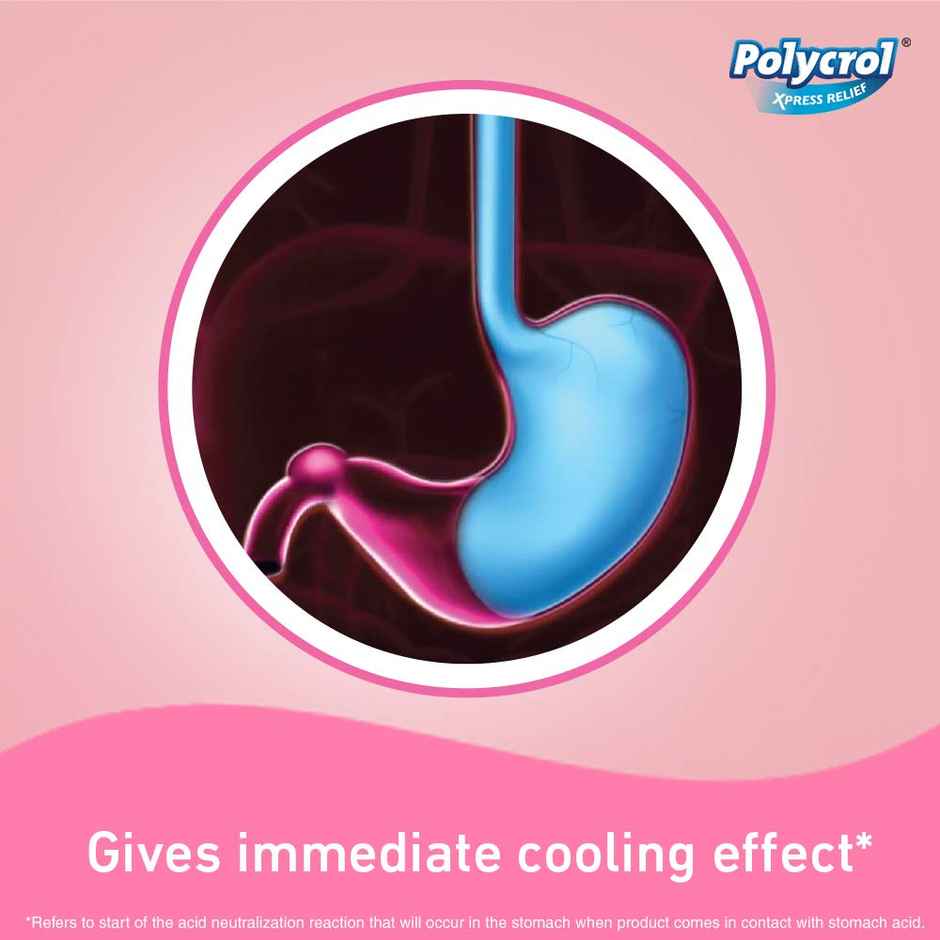 Polycrol Xpress Relief Mint Flavour Sugar Free Gel 