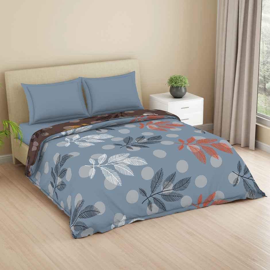 WELSPUN Microfiber Lume Quilt Double 110 GSM Polyster, Easy Care | Regent Grey - 200 x 220 cm