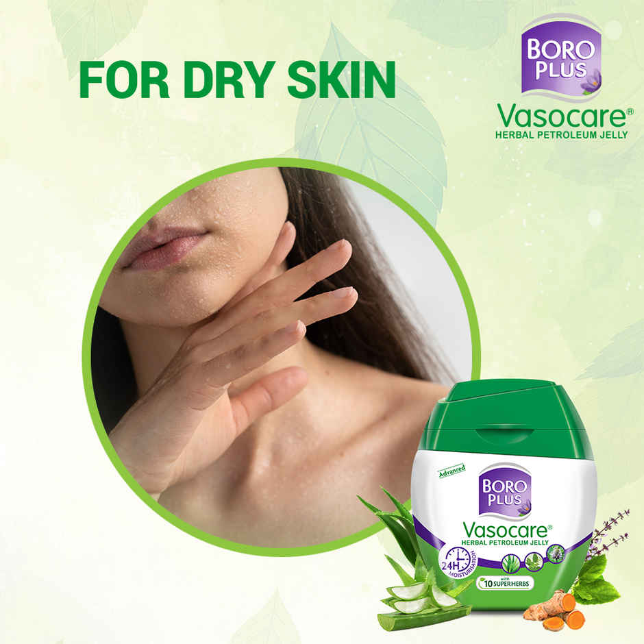  Boroplus Vasocare Petroleum Jelly With Aloe Vera, Chamomile & Tulsi