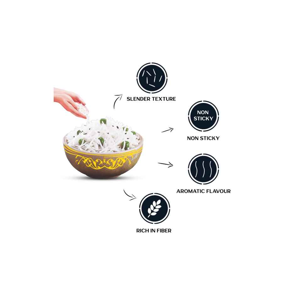 Pansari Signature Basmati Biryani Rice | Extra Long Grain | Chawal, 100g Shasha Jeera Free Inside the Pack