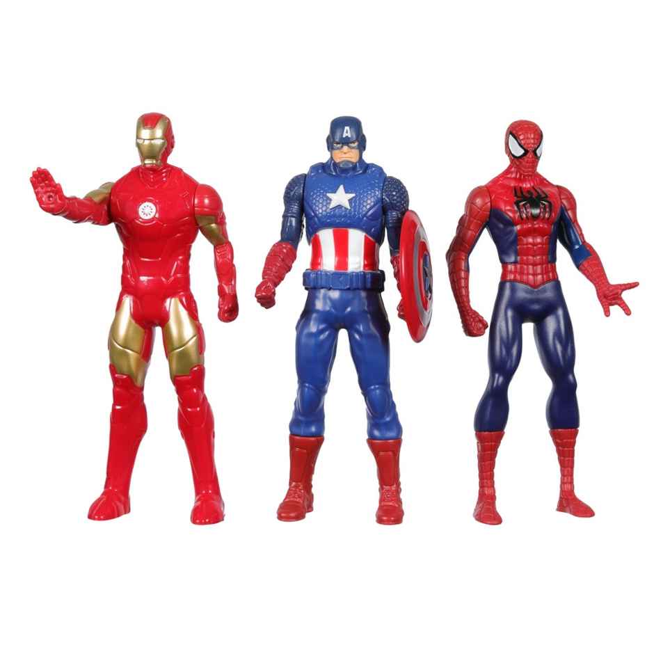 Hasbro Marvel Iron Man, Captain America, Spider Man 6 inch Action Figure 3 Pack