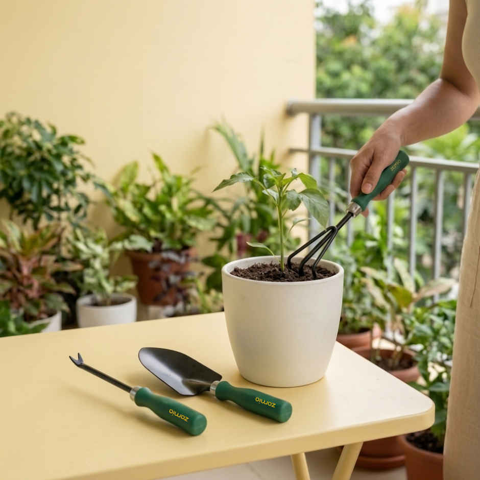 Zamia Garden Tool Set | Trowel, Cultivator & Weeder , Hand Tools | Pac of 3 | By Nurturing Green