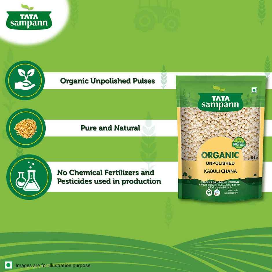 Tata Sampann Organic Unpolished Kabuli Chana
