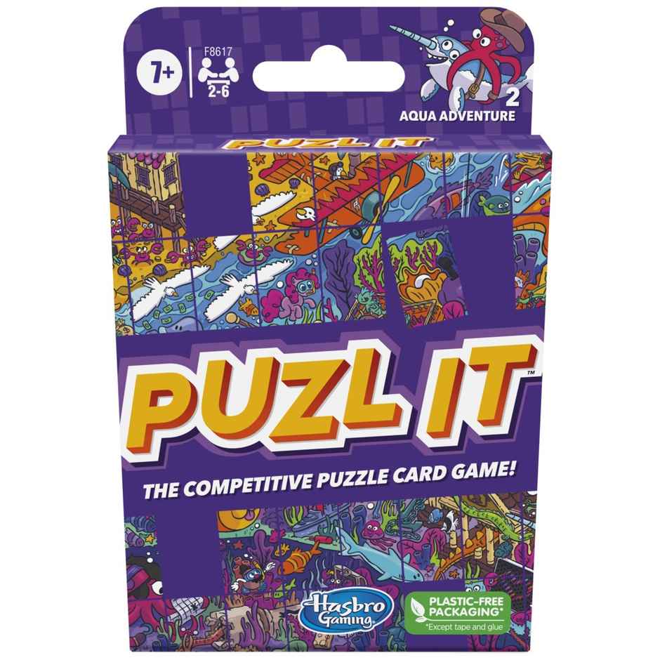 Hasbro Puzl It Aqua Adventure | Competitive Puzzle Card Game