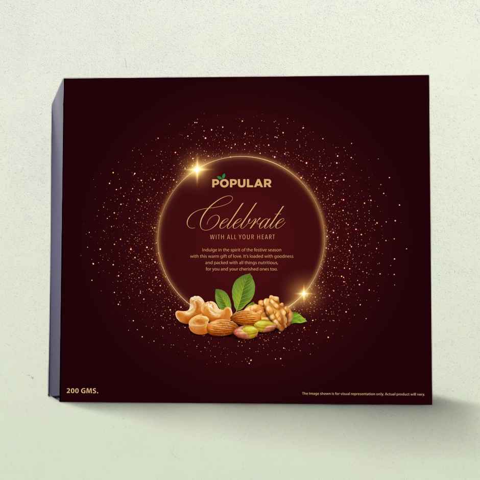 Popular All Hearts Dry Fruit Gift Box (Roasted)