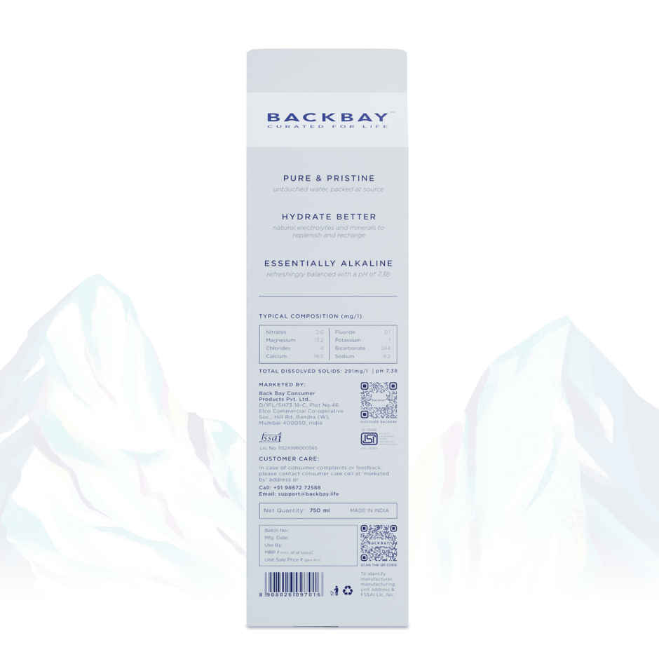 Backbay Aqua Himalayan Mineral Water | Naturally Occurring Electrolytes | Eco-Friendly | Hydrating