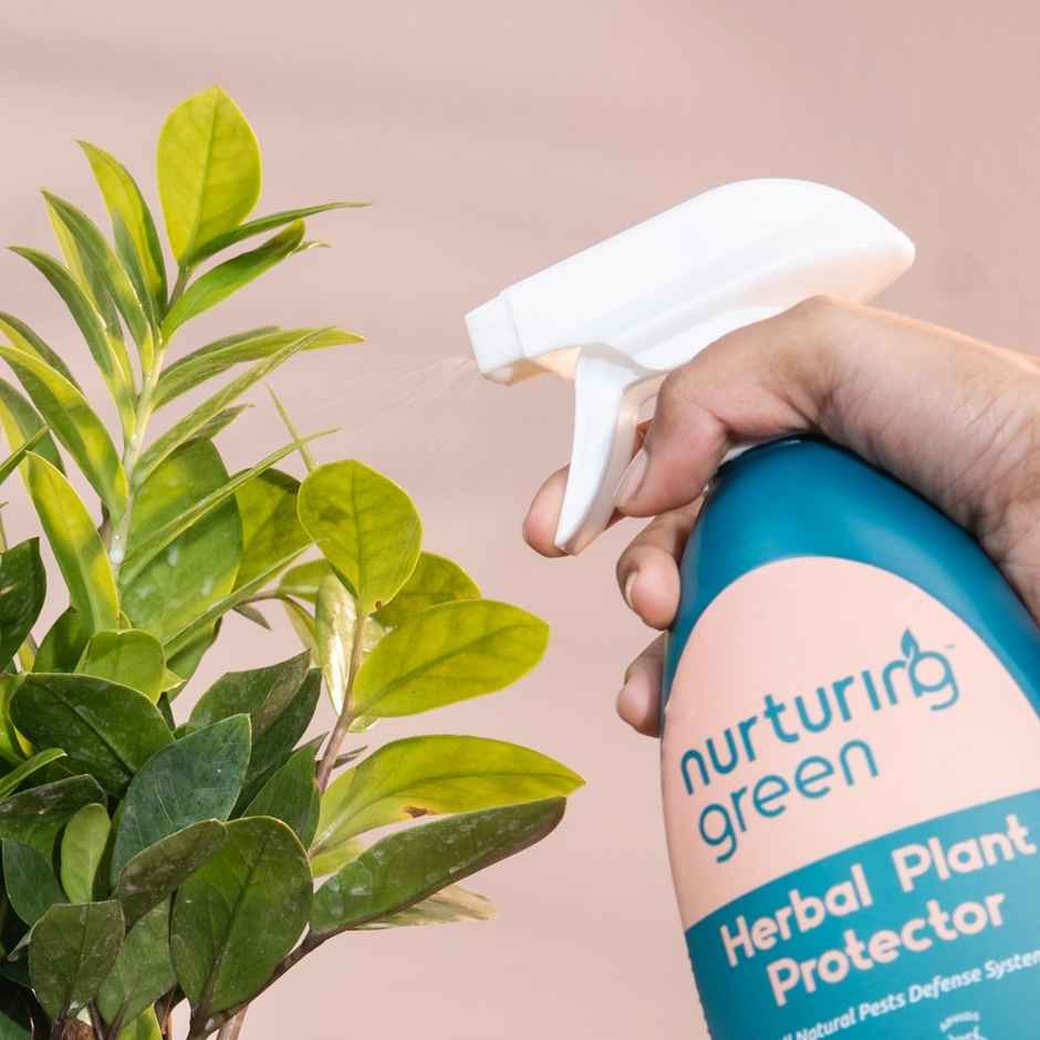 Nurturing Green - Herbal Plant Protector | 650ml | Plant Spray Bottle with Neem Oil for Plant Care
