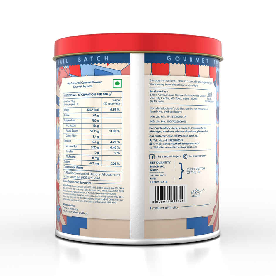 The Theatre Project Popcorn Tins | Old Fashioned Caramel