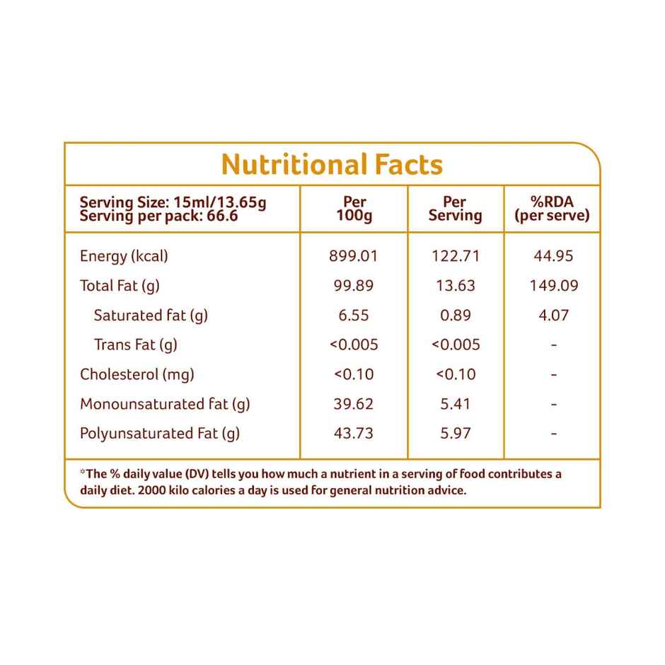 Organic Tattva Sesame (Til-Gingelly) Cold Pressed Oil