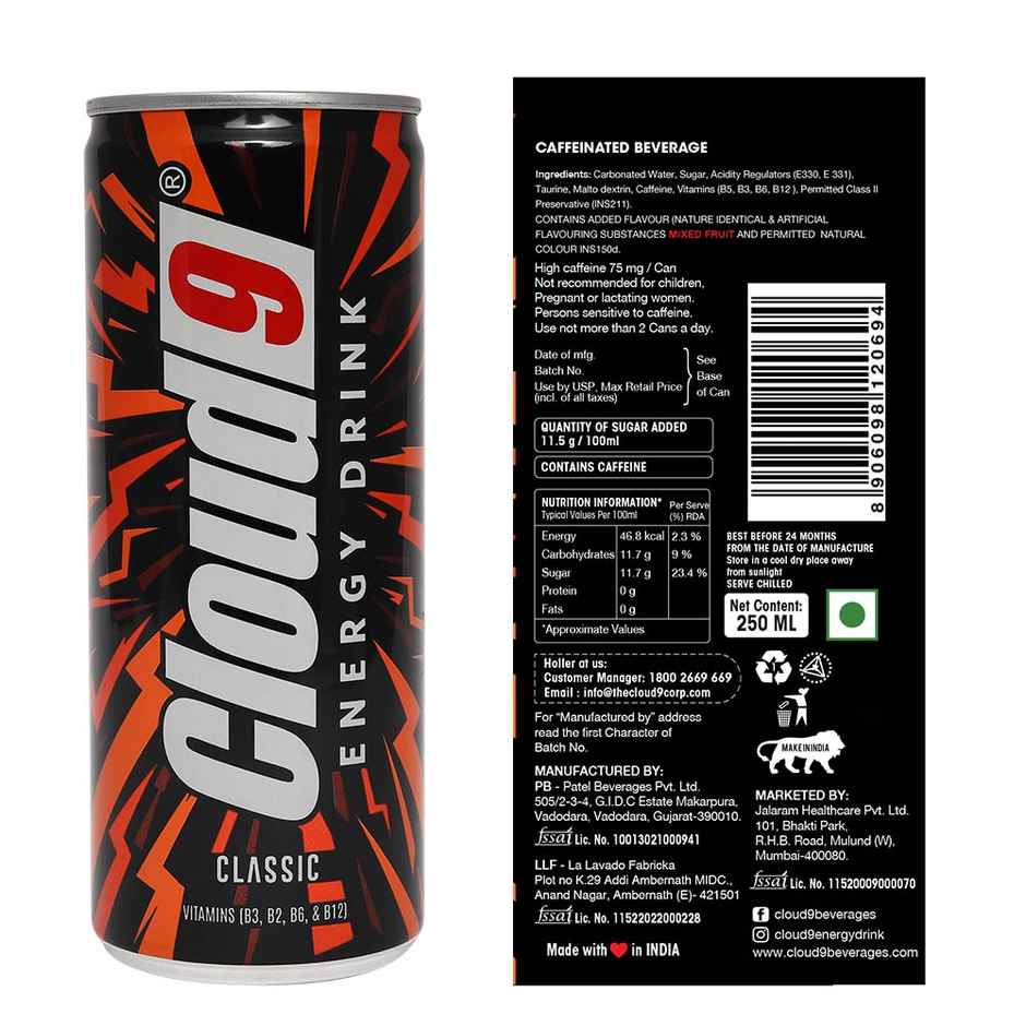 Cloud9 Beverages Energy Drink