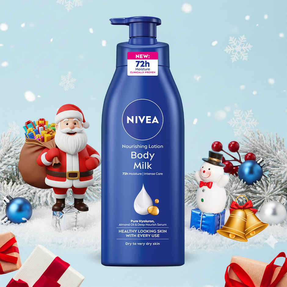 NIVEA Nourishing Body Lotion Body Milk|48 H Moisturization|2X Almond Oil|For Very Dry Skin