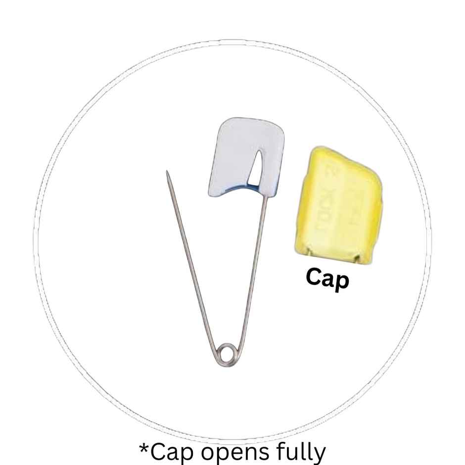 Se7en Multicolor Stainless Steel Double Lock Safety (Saree, Chunari, Nappy & Diaper) - (INDIAN)