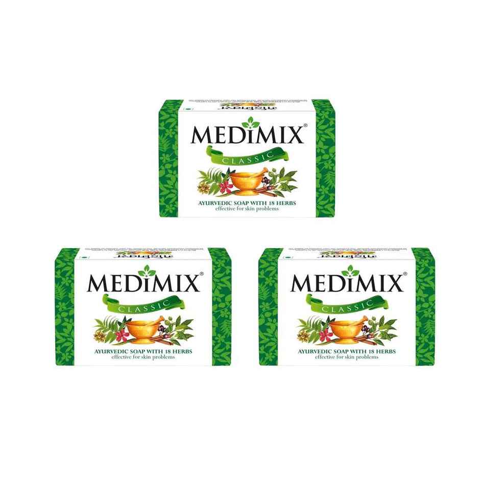 Medimix Classic Ayurvedic Traditionally Made Soap with 18 Herbs Combo