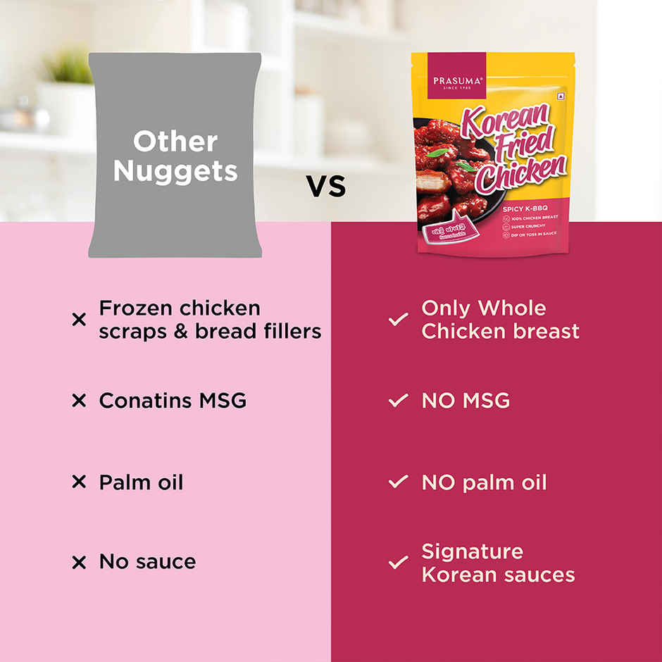 Prasuma Korean Spicy K-BBQ Fried Chicken (Nuggets)