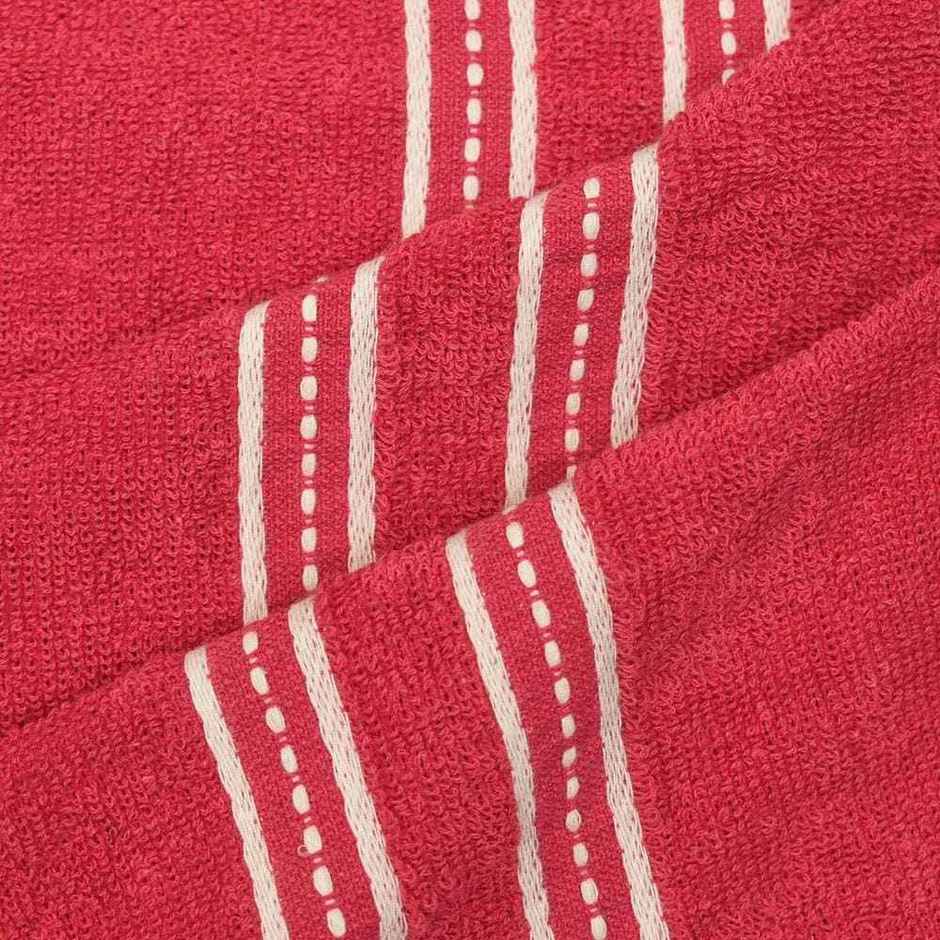 Capsicum Cotton Bath Towel Large Size | 450 GSM | 28 x 56 in | Fuschia Pink