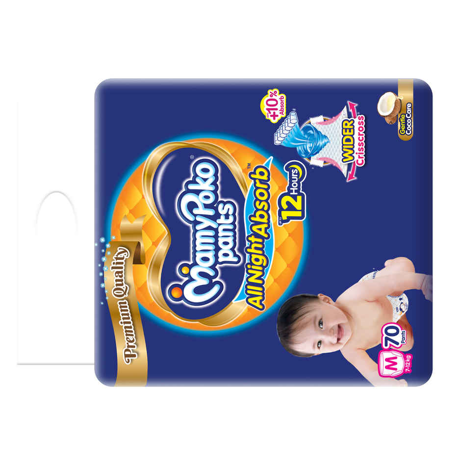 Mamypoko All Night Absorb Pant Style Diaper | M | 70 pcs