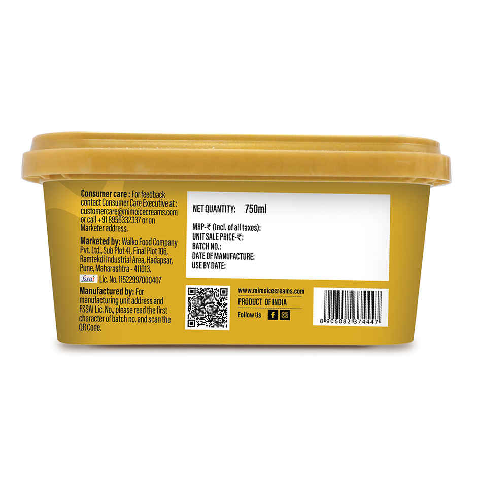 Mimo Crunchy Butterscotch Divine Ice Cream Tub