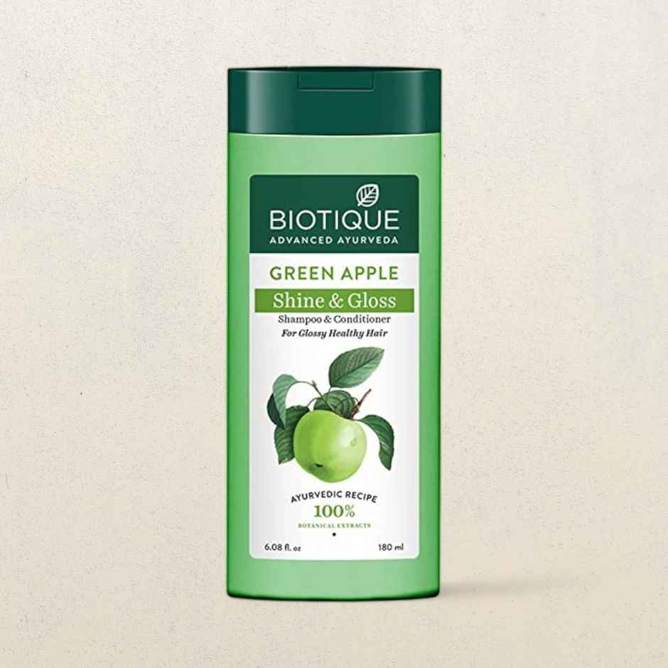 Biotique Green Apple Shine & Gloss Shampoo With Conditioner